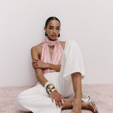 Indra Cowl Top Pink