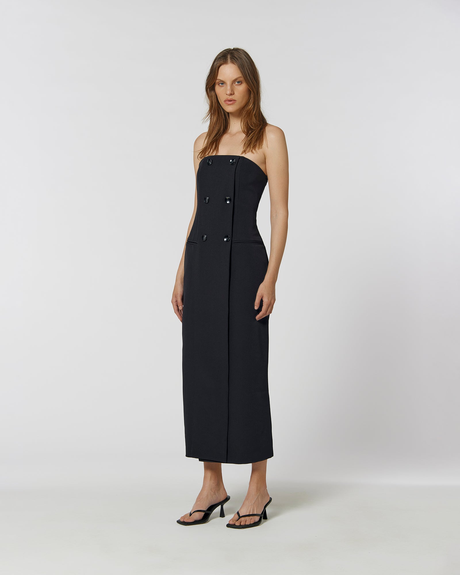 Tailored Dress Black – KIANNA