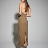 Chantelle Dress Brown Dresses KIANNAMAGELAKI