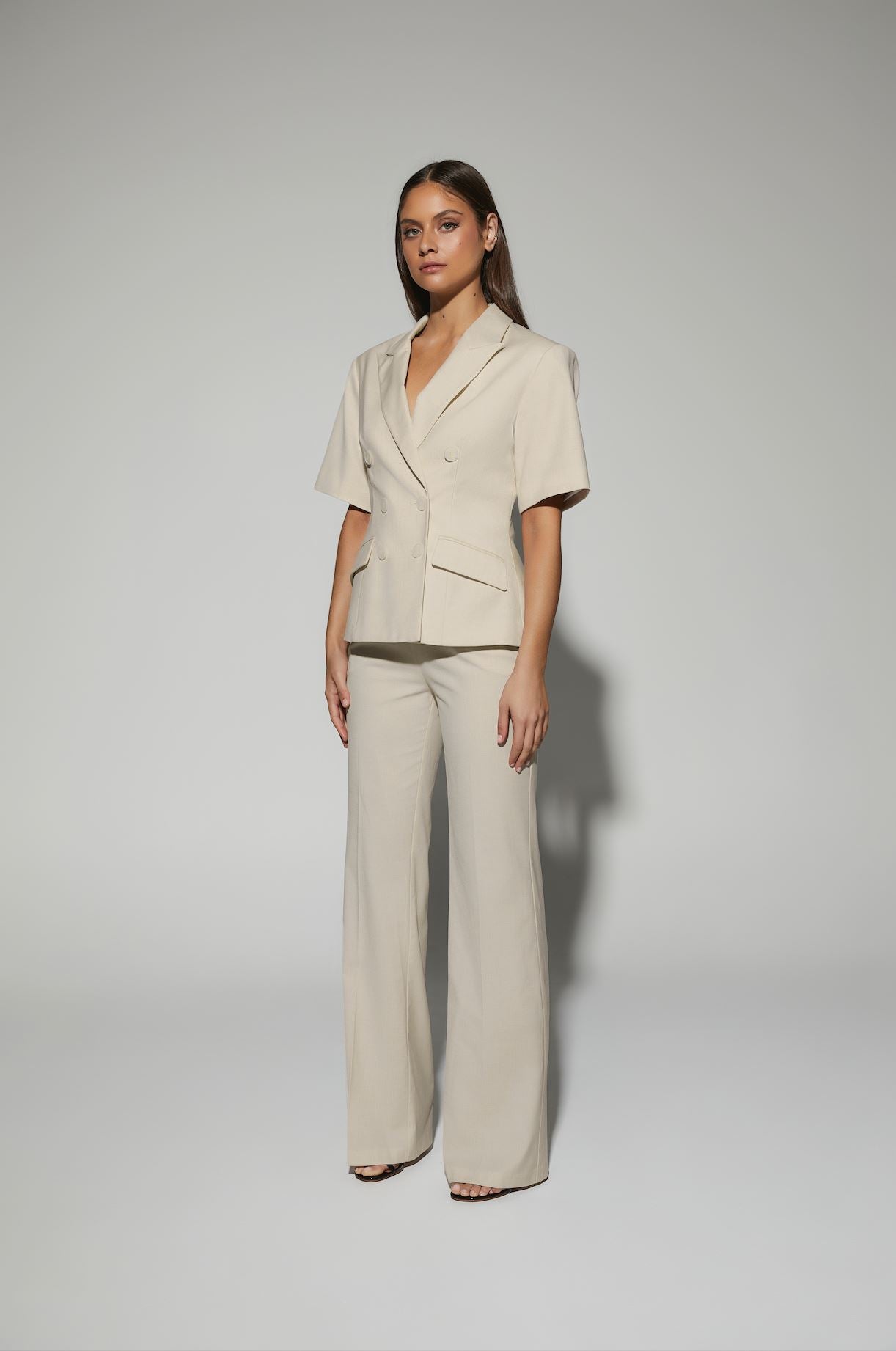 Bianca Blazer Light Cream KIANNAMAGELAKI