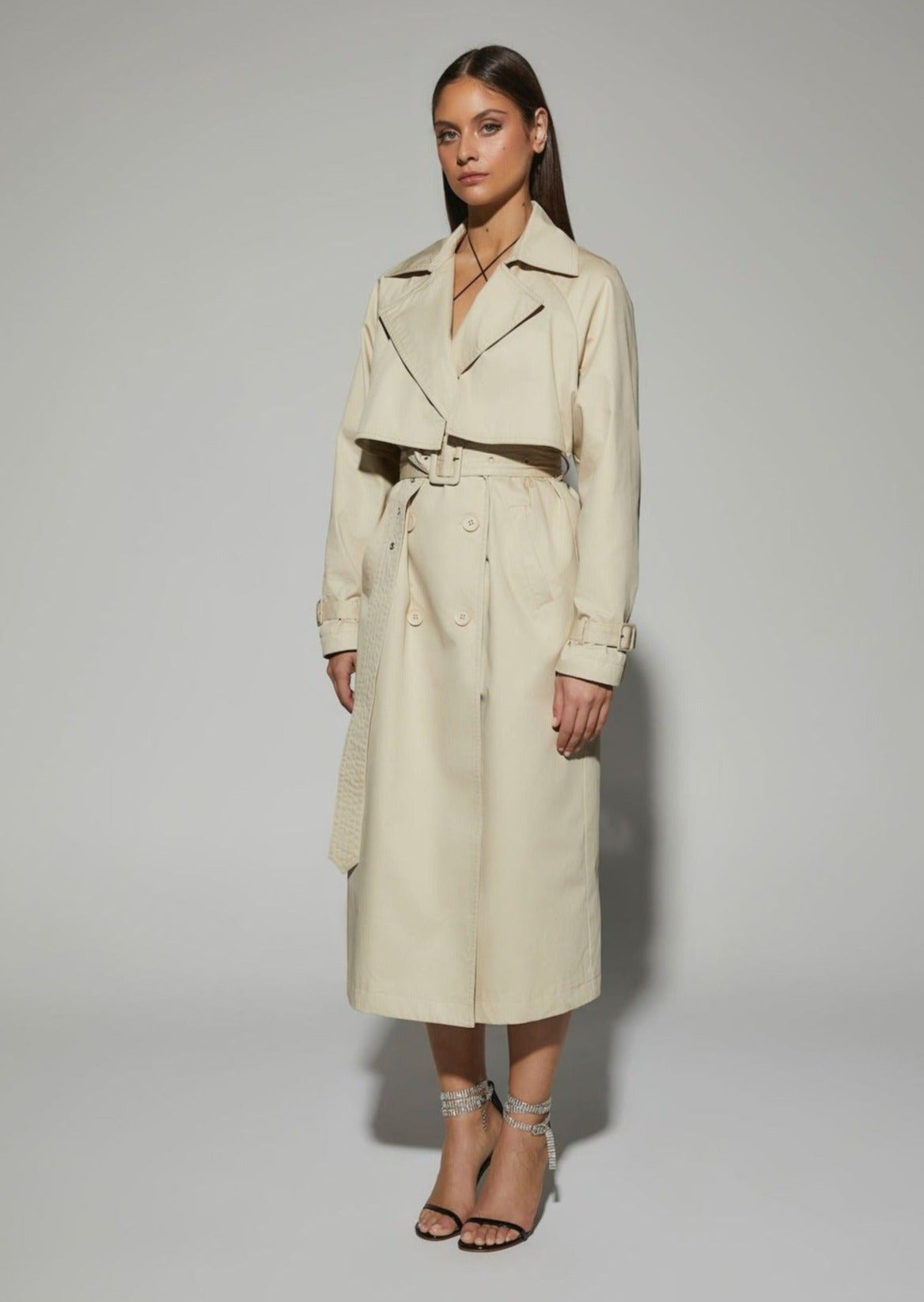 Trench Coat Oyster KIANNAMAGELAKI 