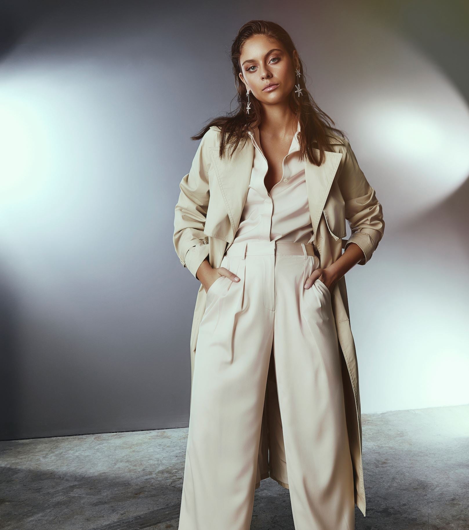 Trench Coat Oyster KIANNAMAGELAKI