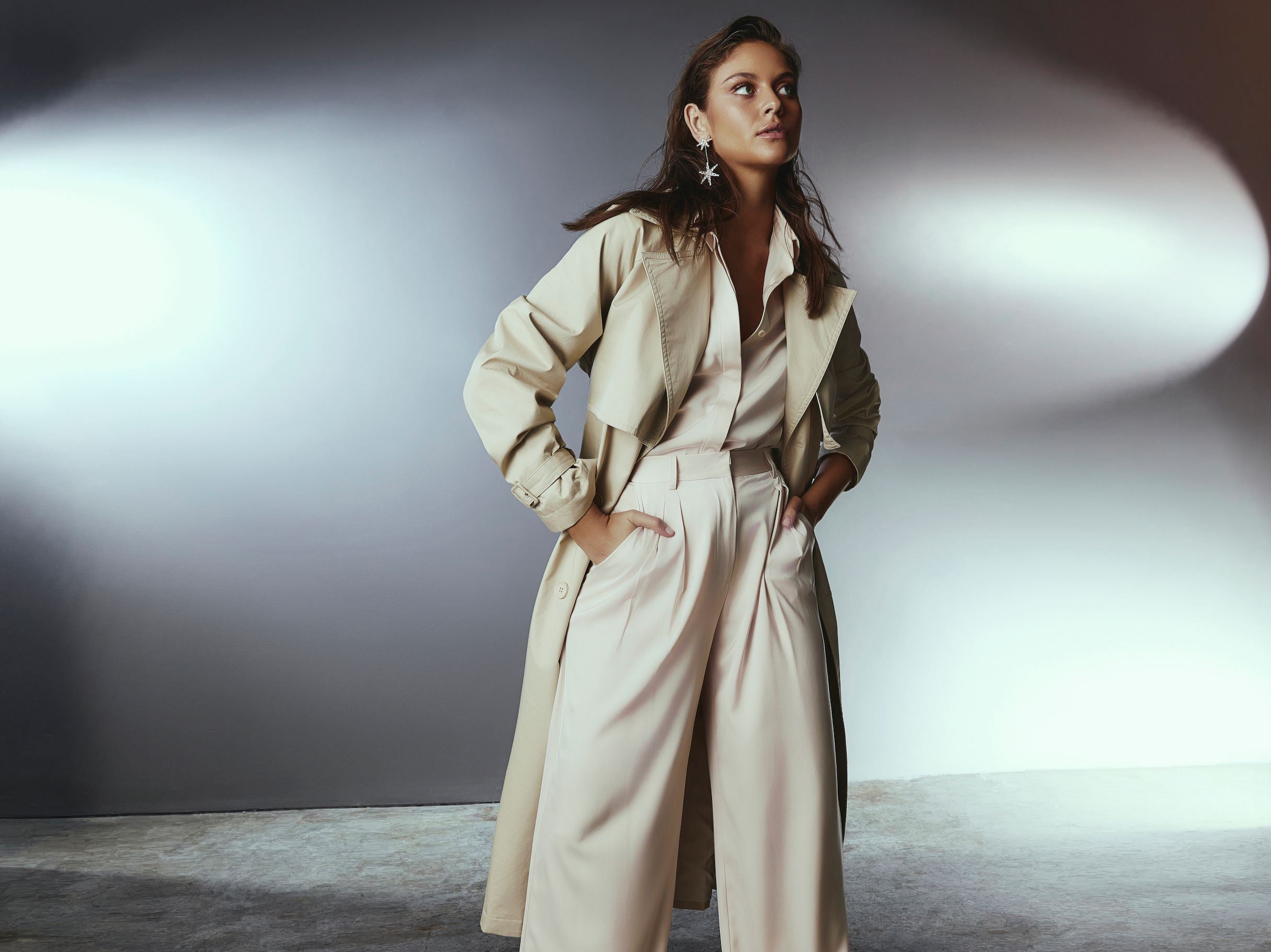 Trench Coat Oyster KIANNAMAGELAKI