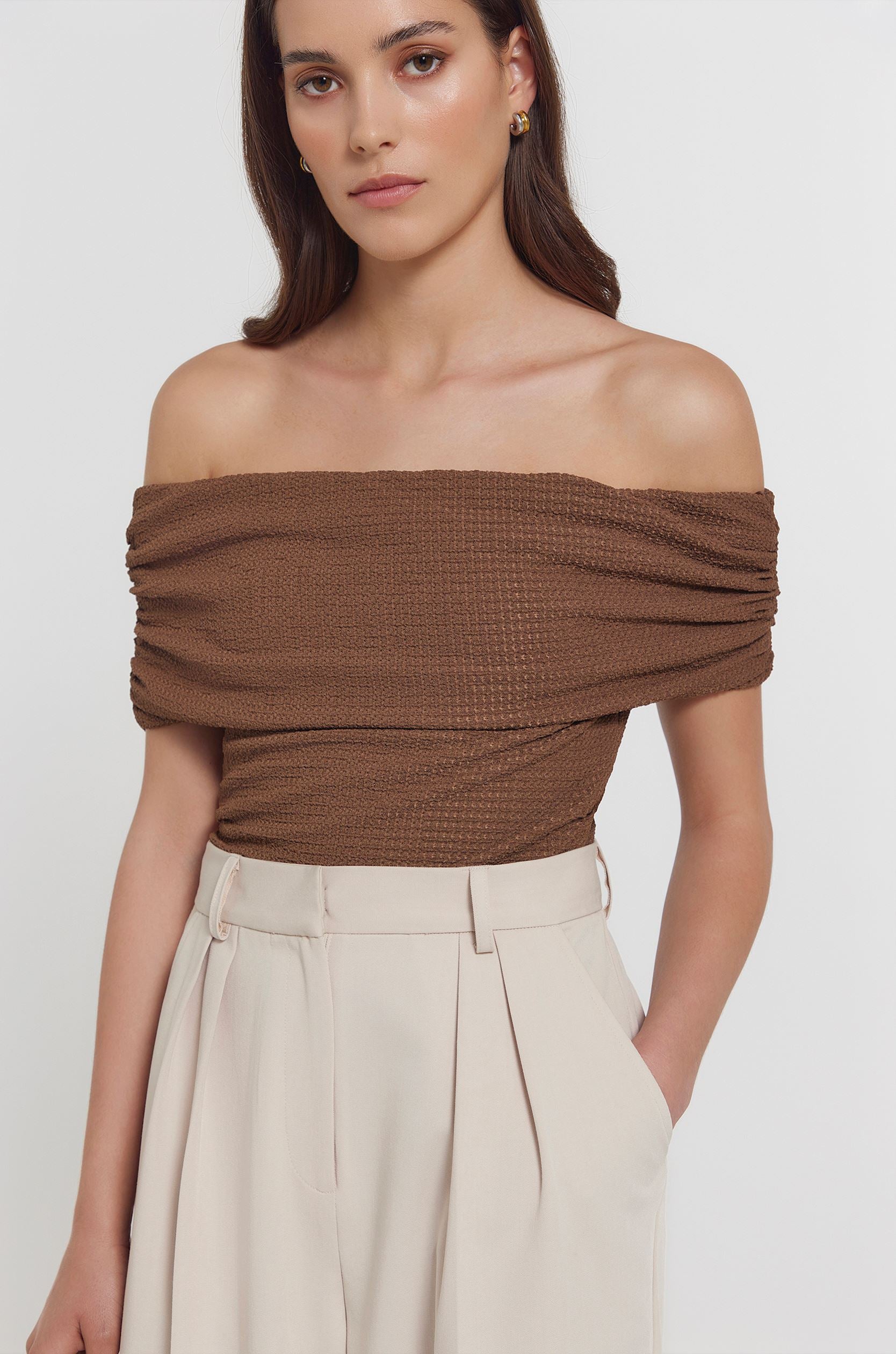 Norma Top Brown top KIANNA