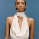 Indra Cowl Top Ivory