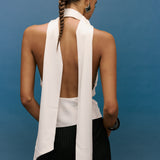 Indra Cowl Top Ivory