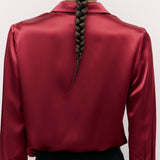Silky Shirt Burgundy