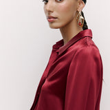 Silky Shirt Burgundy