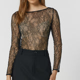 Lace Top Black