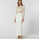 Valentina Cargo Skirt White