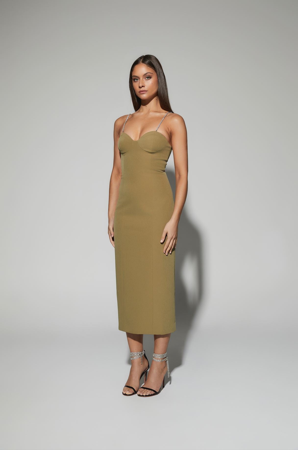 Esther Dress Olive KIANNAMAGELAKI 