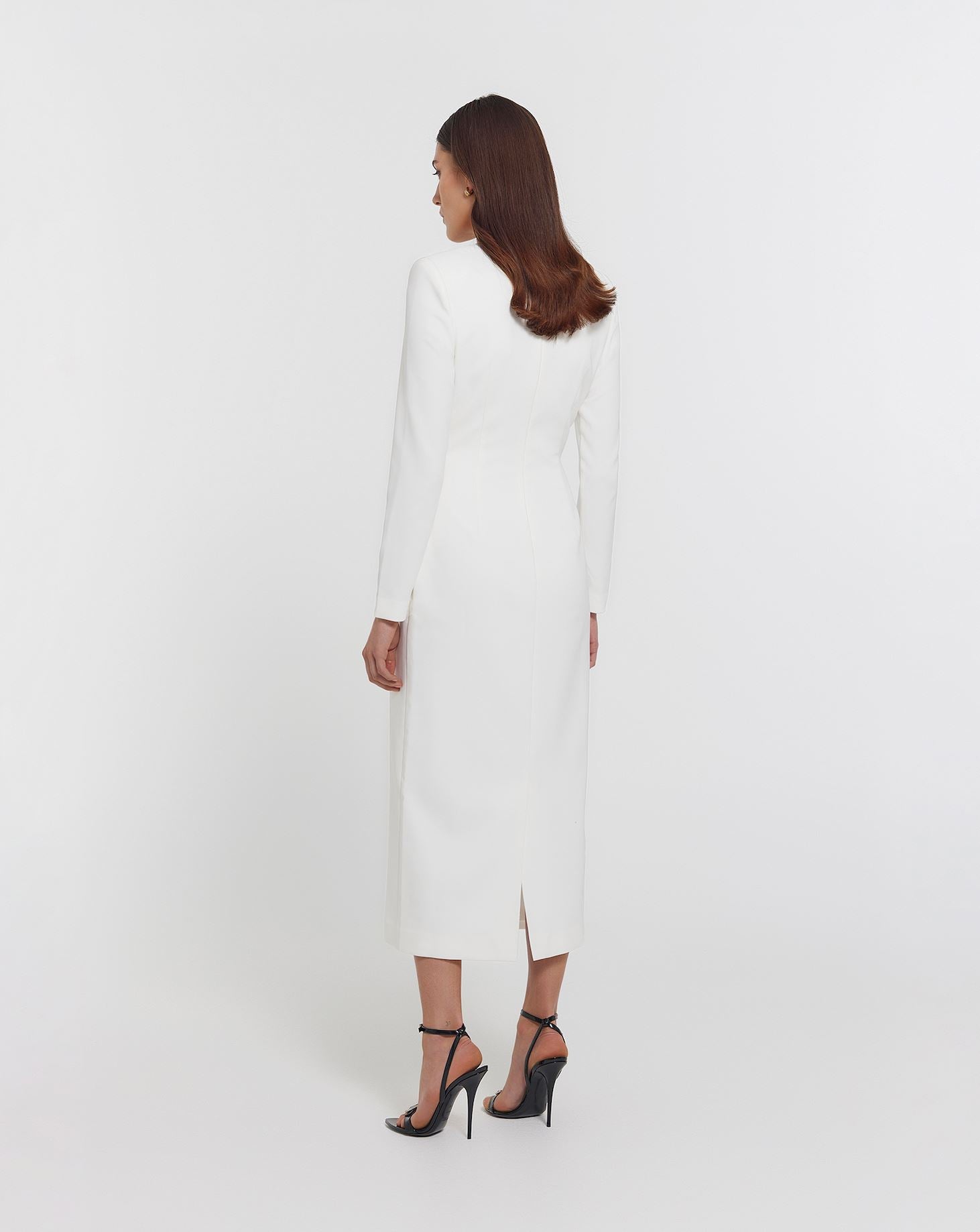 Darcy Knotted Dress Ivory KIANNA 